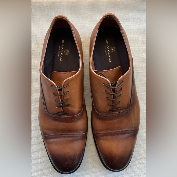 Bruno Magli The Butler Leather Lace Up Oxford Dress Shoe Cognac Brown Sz 13 main image 6